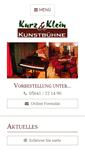Mobile Screenshot of kurz-und-kleinkunst.de